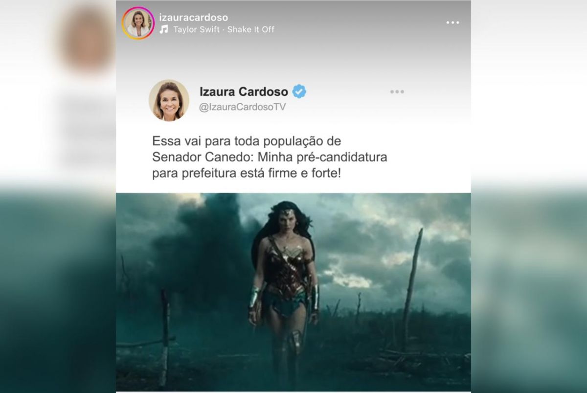 No Dia da Mentira, Izaura Cardoso diz no Instagram que sua candidatura segue firme e forte